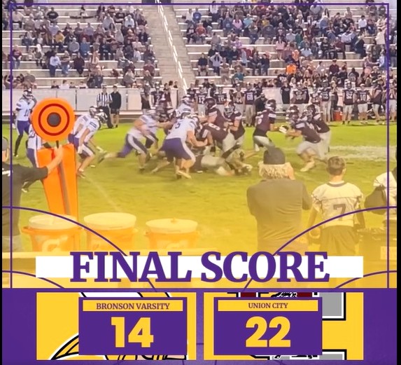 Bronson falls to Union City 22-14